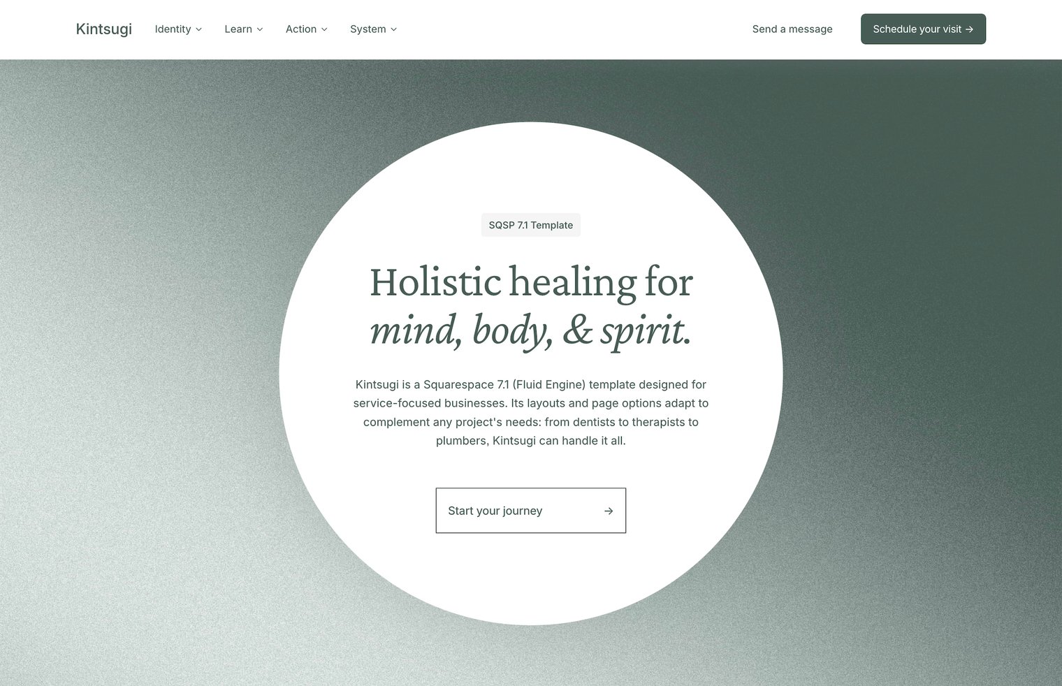 Kintsugi | A Premium Squarespace 7.1 Website Template by Studio Mesa
