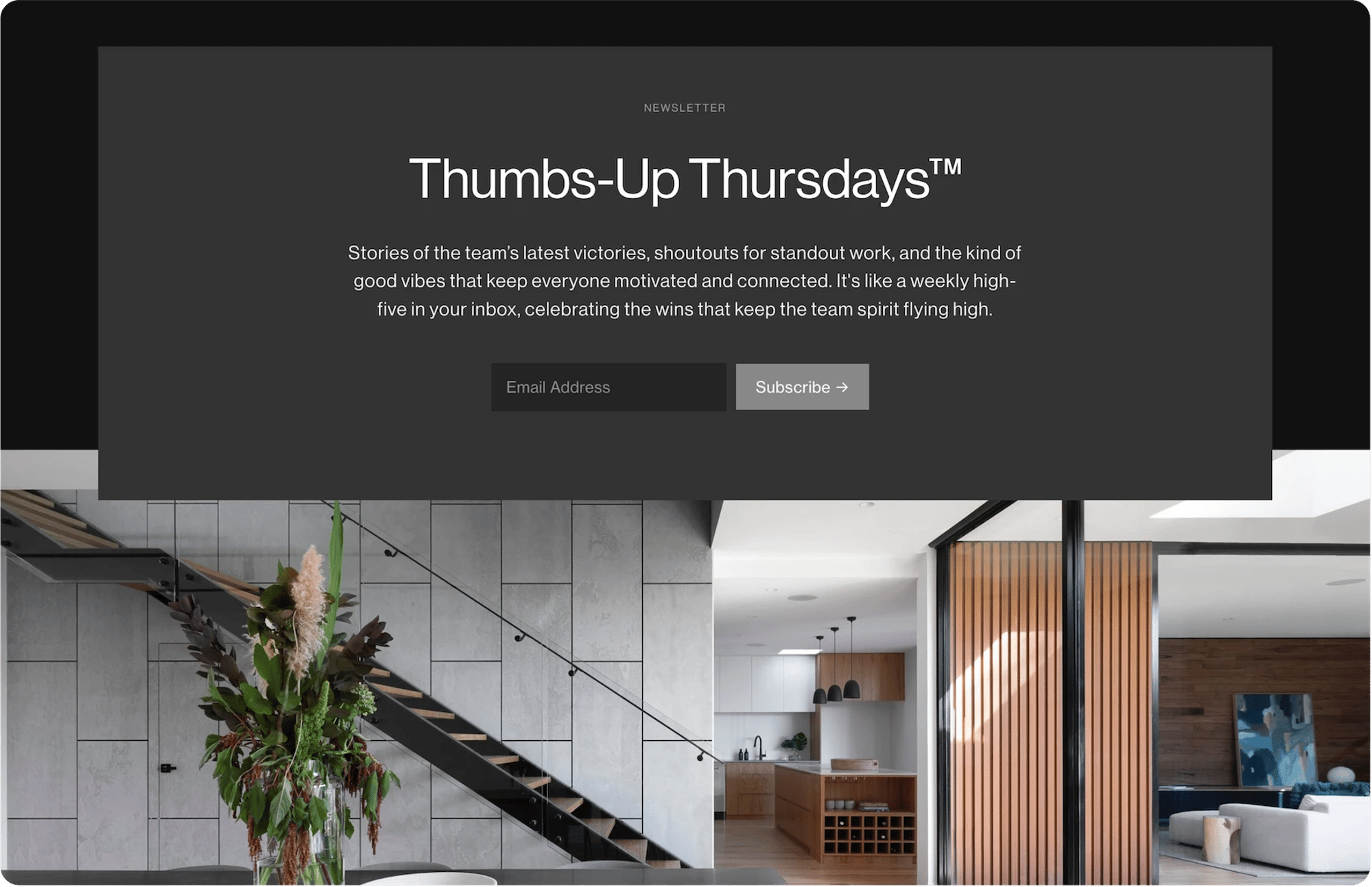Handshake Squarespace template for architects, shown on a desktop screen (5 of 7)