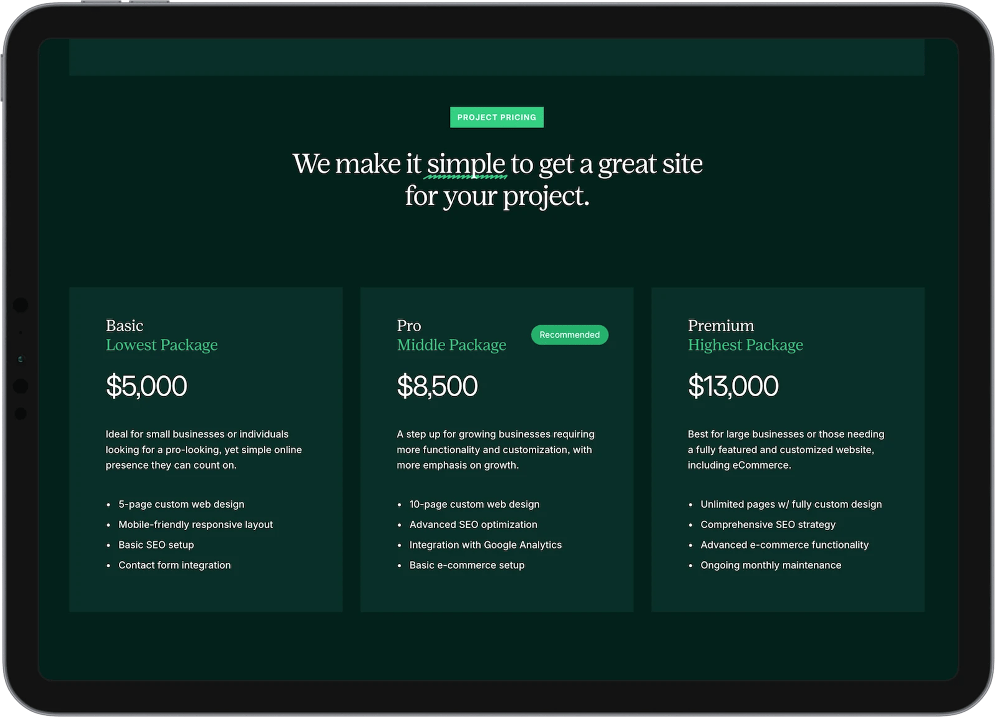 Learnable Squarespace template for course creators, shown on a desktop screen (2 of 7)