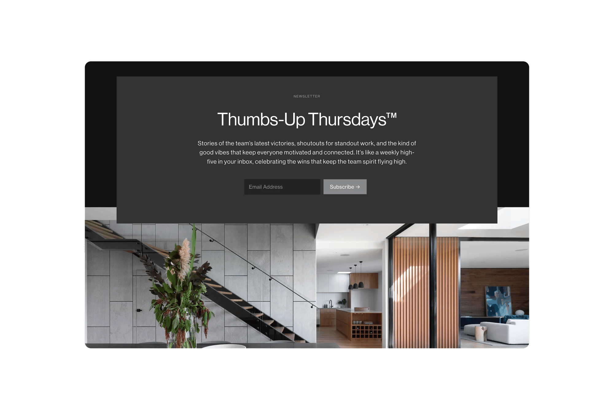 Handshake Squarespace template for architects, shown on a desktop screen (5 of 7)
