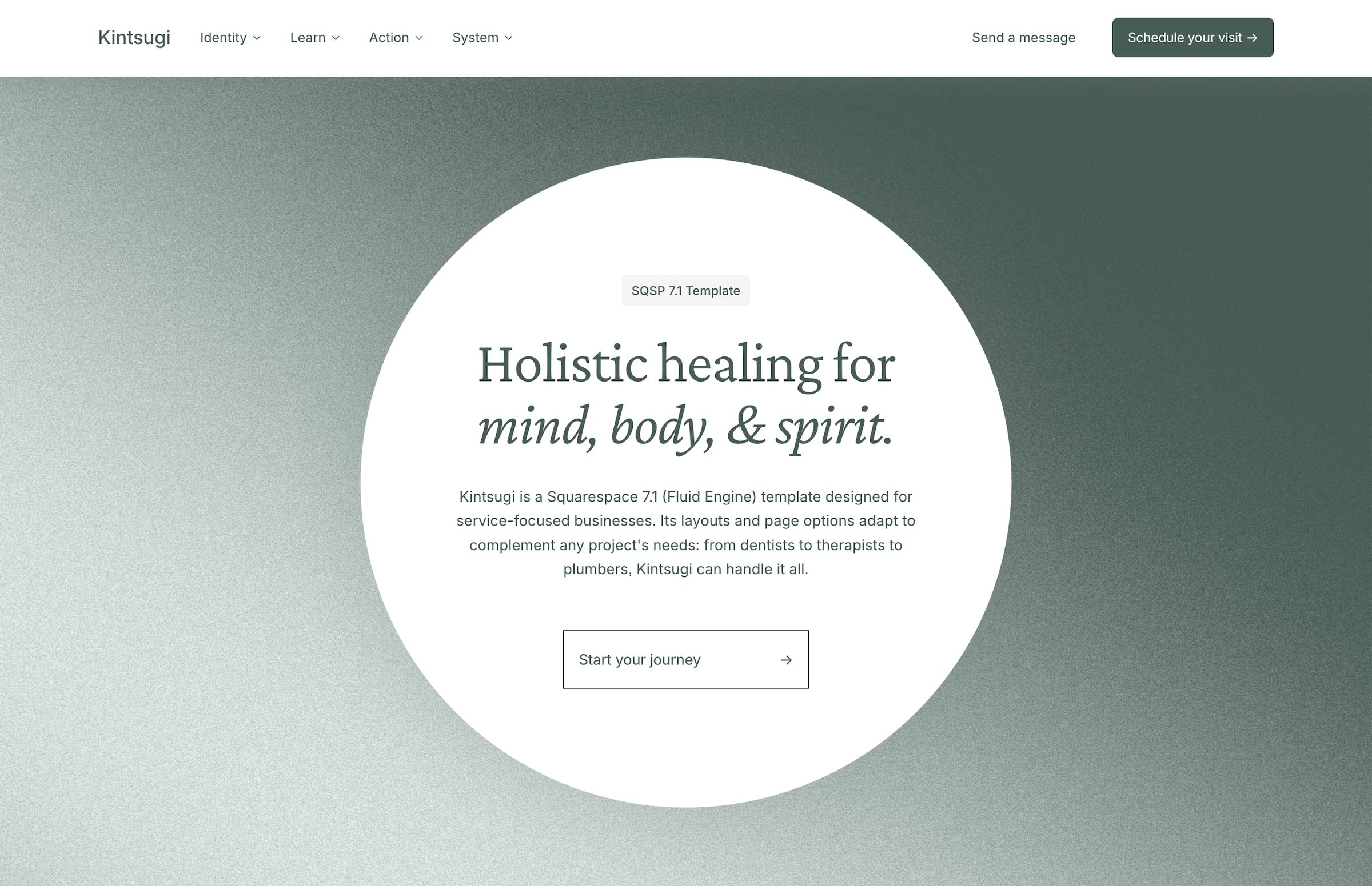 Kintsugi | A Premium Squarespace 7.1 Website Template by Studio Mesa